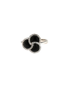 White gold onyx ring DBA01-02