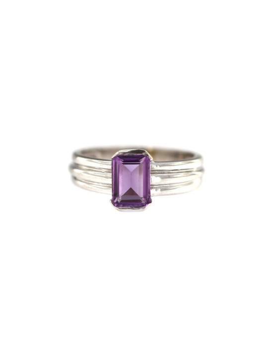 White gold amethyst ring DBA04-01