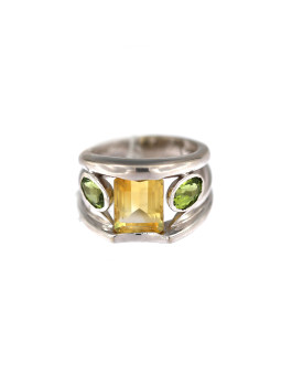 White gold citrine ring DBA08-03