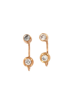 Rose gold zirconia earrings BRK01-01-01