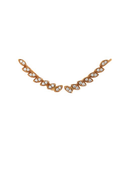 Rose gold zirconia earrings BRK01-02-01