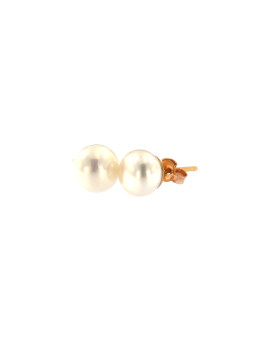 Rose gold pearl earrings BRP01-05-01