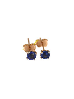 Auksiniai auskarai su safyrais BRBR02-01-01