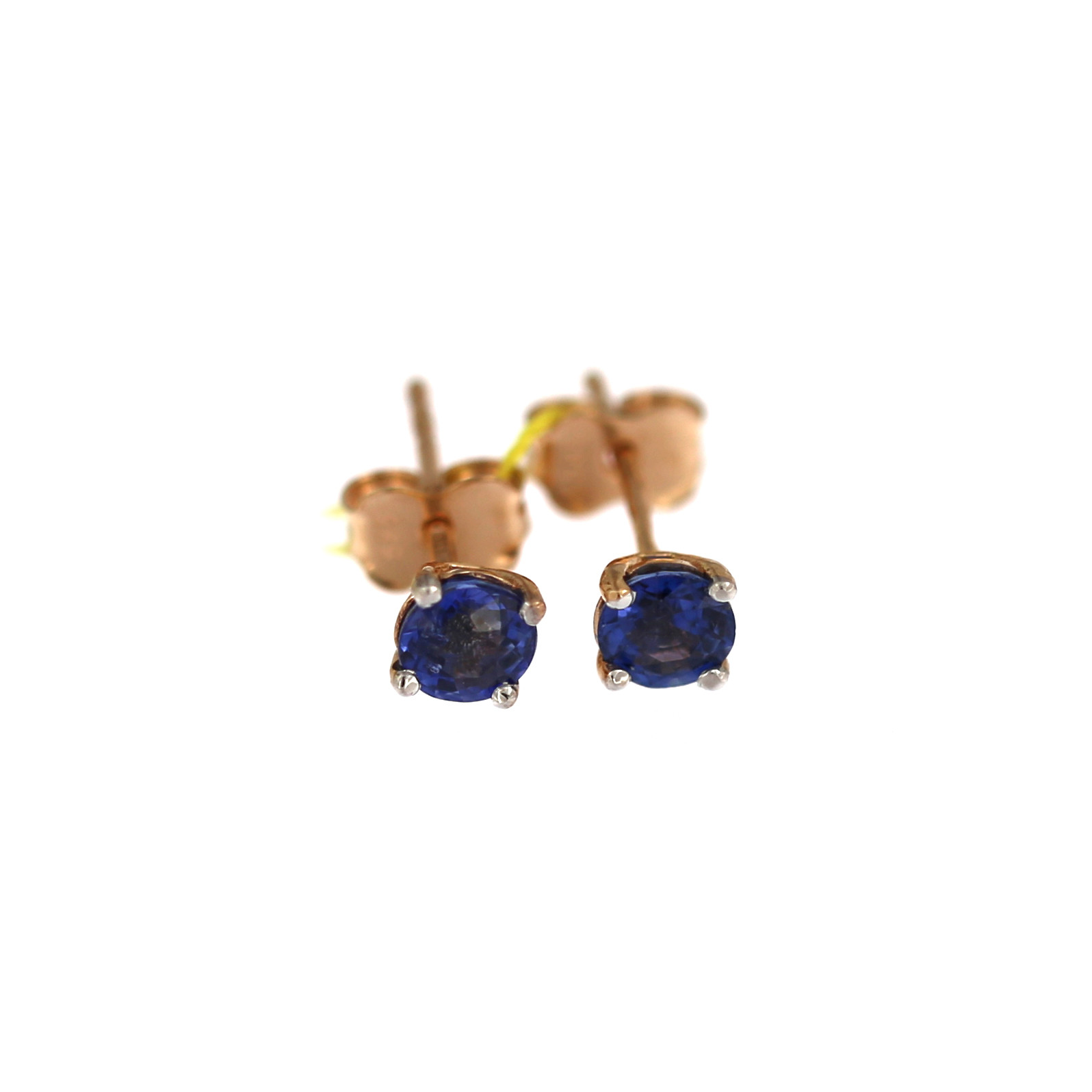 Rose gold sapphire earrings BRBR02-01-01