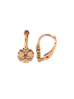 Rose gold earrings BRA11-03-02