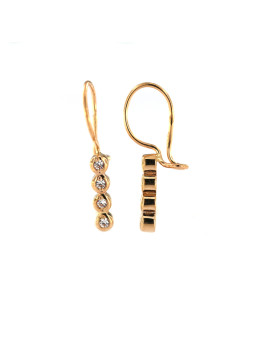 Rose gold zirconia earrings BRB01-02-19