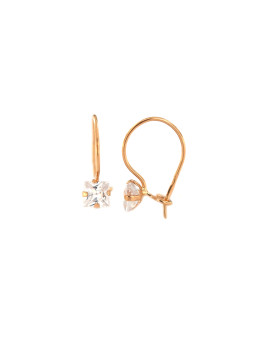 Rose gold zirconia earrings BRB01-02-24