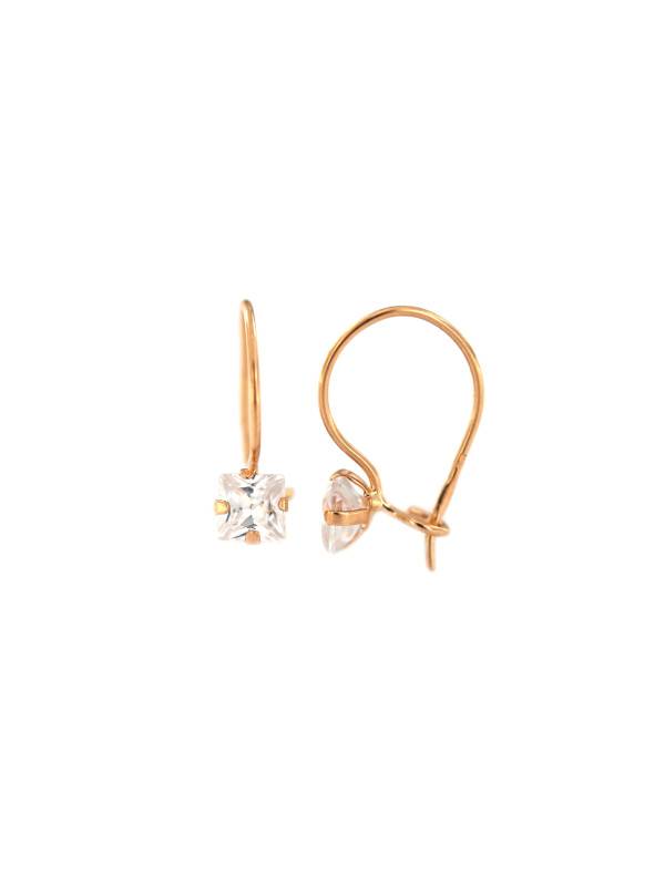 Rose gold zirconia earrings BRB01-02-24