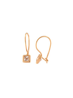 Rose gold zirconia earrings BRB01-02-25