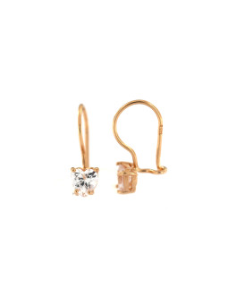 Rose gold zirconia earrings BRB01-02-28