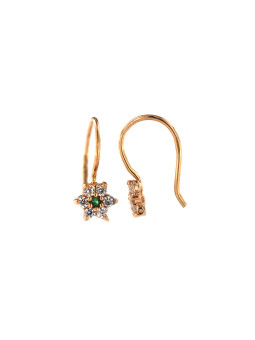 Rose gold kids zirconia earrings BRB01-07-04