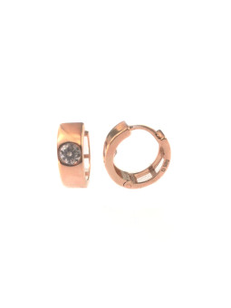 Rose gold zirconia earrings BRR01-01-08