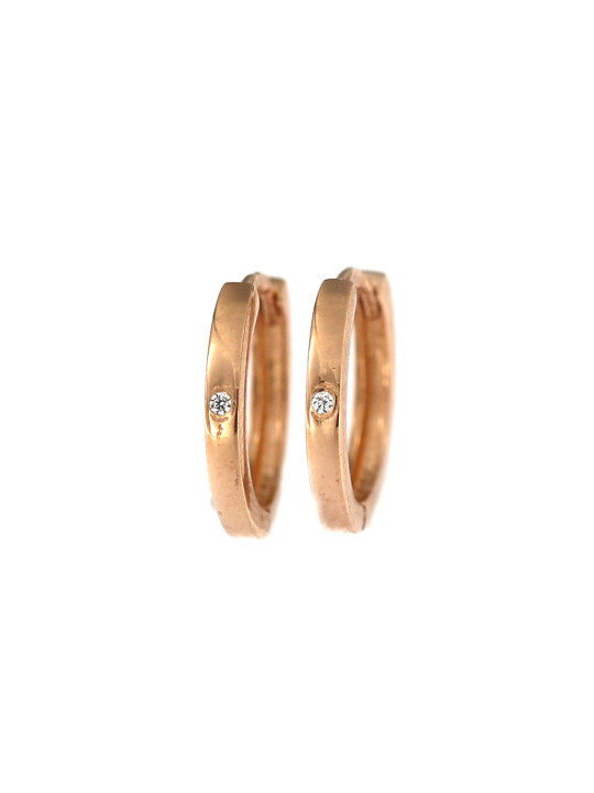 Rose gold zirconia earrings BRR01-01-10
