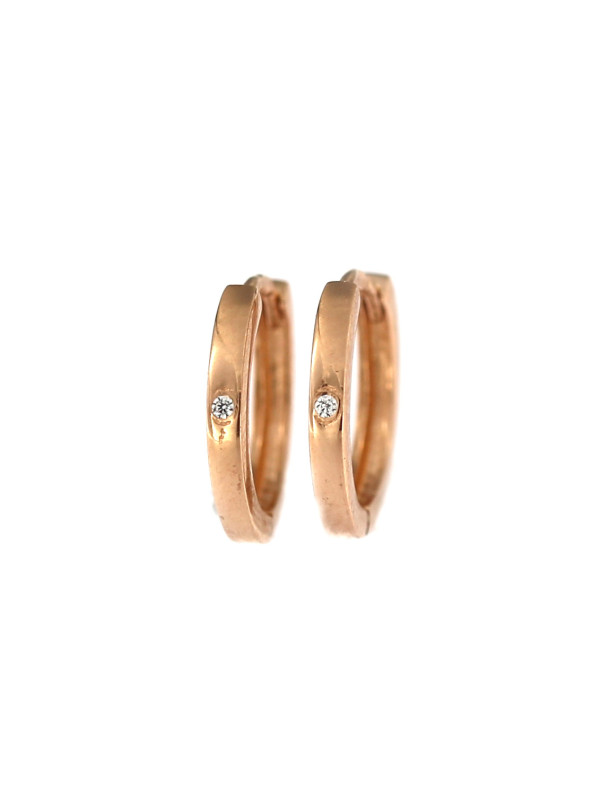 Rose gold zirconia earrings BRR01-01-10