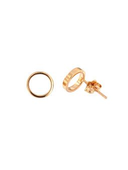 Rose gold pin earrings BRV12-01-01