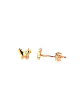 Rose gold butterfly pin earrings BRV10-01-09