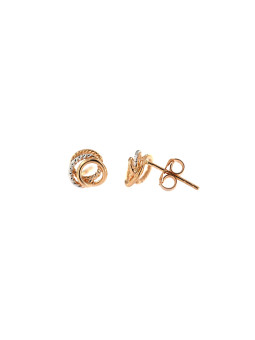 Rose gold pin earrings BRV08-04-02