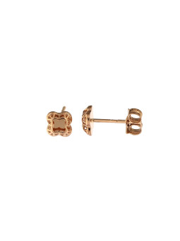 Rose gold pin earrings BRV08-08-01