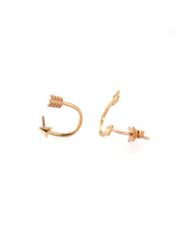 Rose gold pin earrings BRV07-06-01