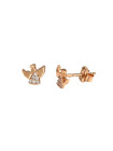 Rose gold angel pin earrings BRV07-07-01 
