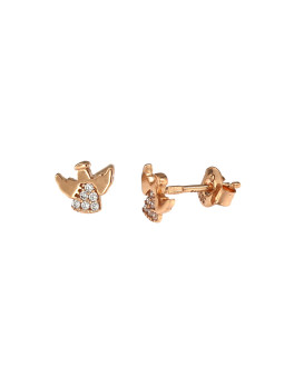 Rose gold angel pin earrings BRV07-07-01