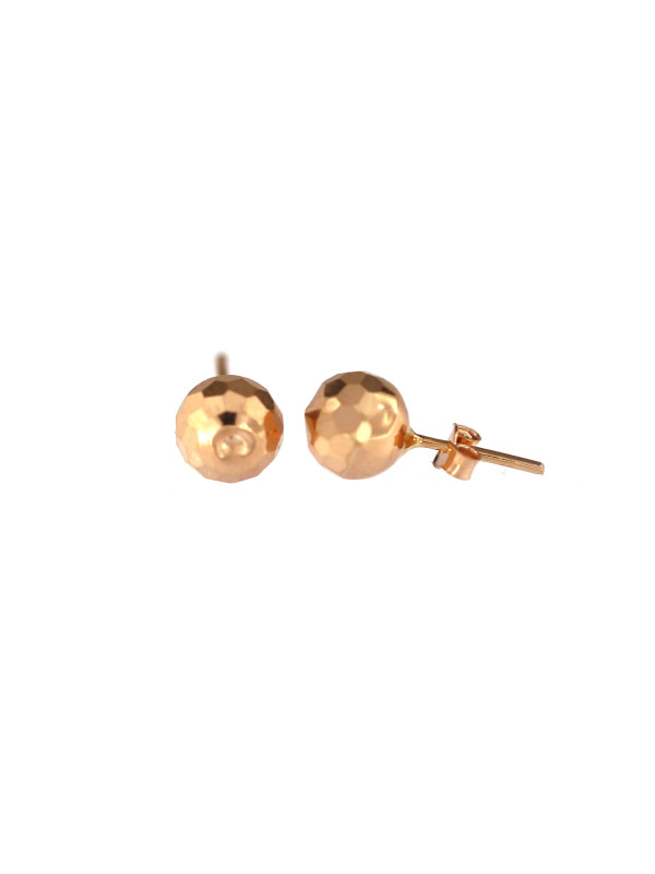 Rose gold ball stud earrings BRV05-03-01