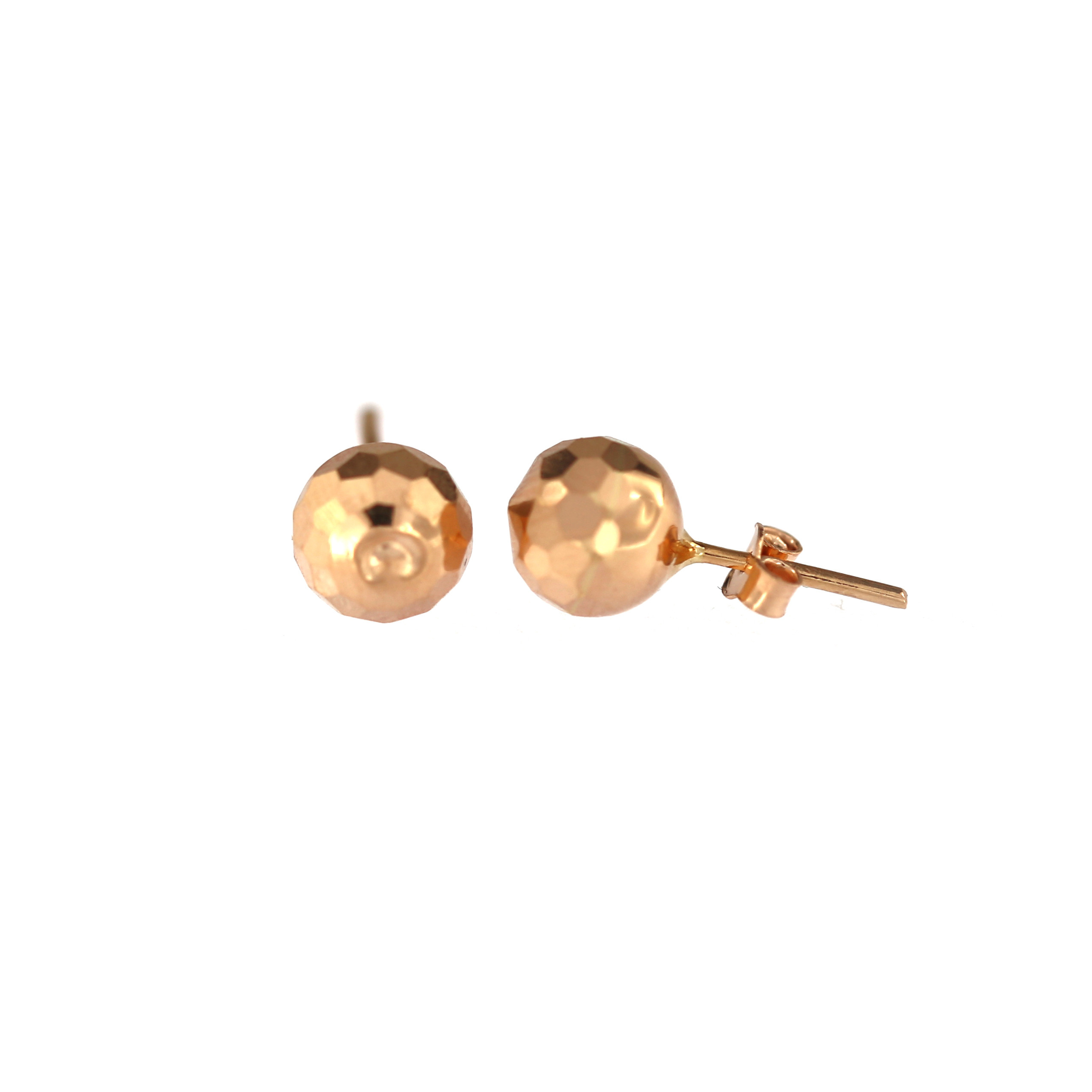Rose gold ball stud earrings BRV05-03-01