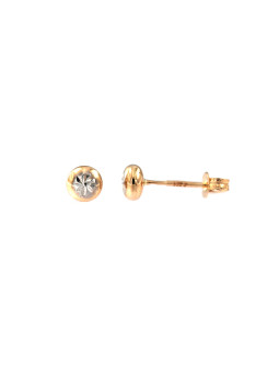 Rose gold ball stud earrings BRV05-05-02