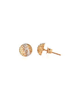 Rose gold ball stud earrings BRV05-08-01