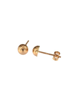 Rose gold ball stud earrings BRV05-08-03