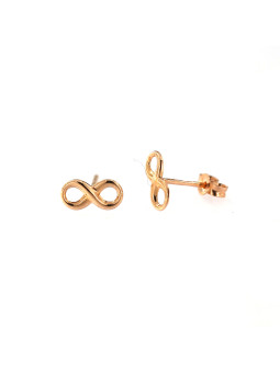 Rose gold infinity sign stud earrings BRV01-01-01