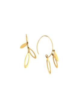 Yellow gold earrings BGK01-01-02