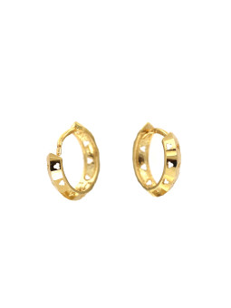 Yellow gold hoop earrings BGR01-01-01
