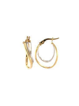 Yellow gold hoop earrings BGR01-06-04