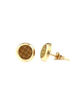 Yellow gold stud earrings BGV04-01-04