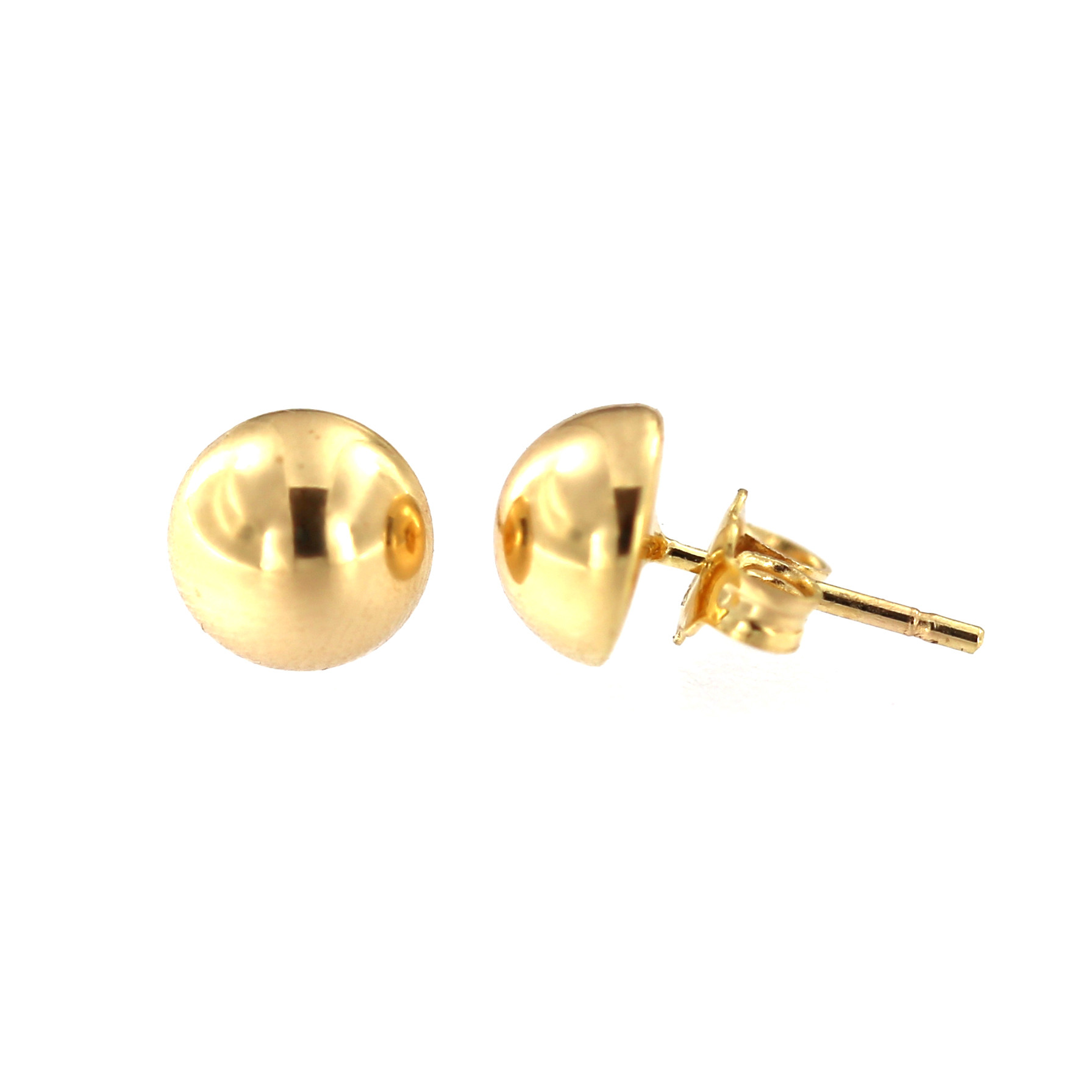 Yellow gold stud earrings BGV05-01-01