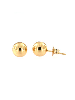 Yellow gold stud earrings BGV05-03-01