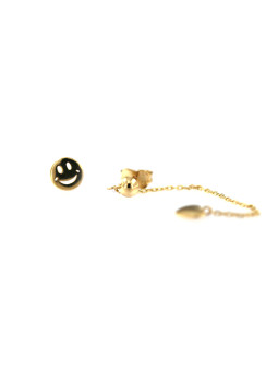 Yellow gold stud earrings BGV07-14-01