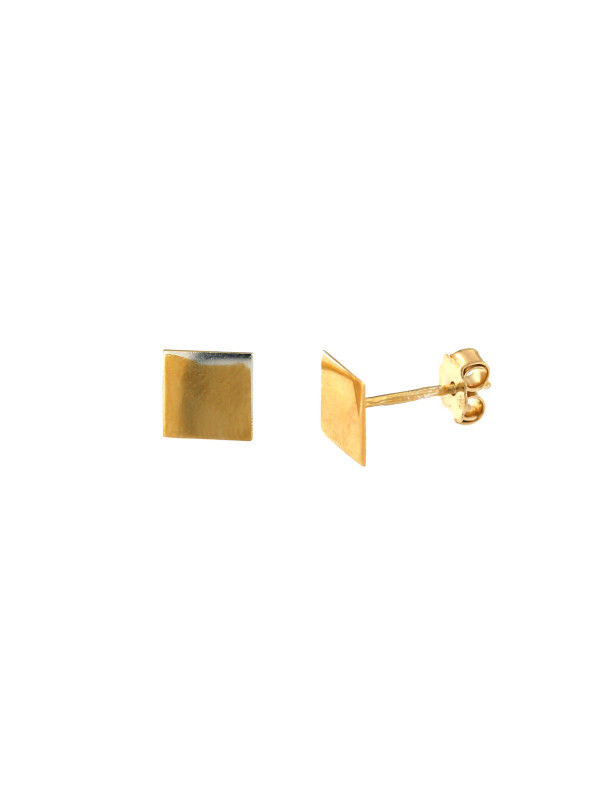 Yellow gold stud earrings BGV08-04-01