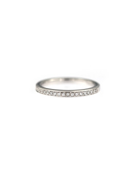 Balto aukso žiedas su cirkoniais DBAM01-01