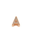 Rose gold initial letter pendant ARR-A-05 