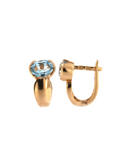 Rose gold quartz earrings BRA01-ZY-04
