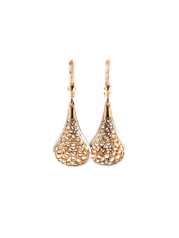 Rose gold drop earrings BRA05-09-08