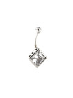 White gold belly ring GB02-02 