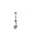 Yellow gold belly ring GG01-07 