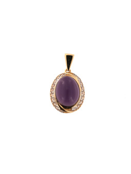 Rose gold quartz pendant ARAK-V-01
