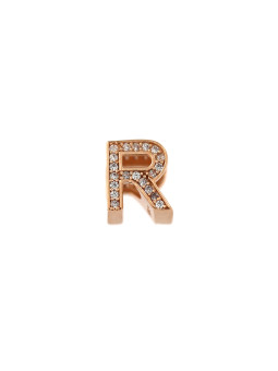 Rose gold initial letter pendant ARR-R-01