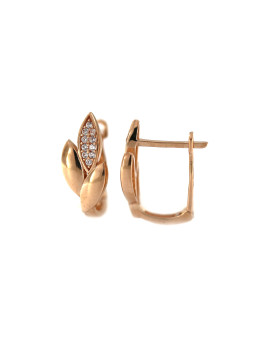 Rose gold zirconia earrings BRA04-19-01