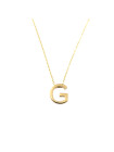 Yellow gold pendant necklace CPG12-G-01 