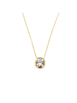 Yellow gold pendant necklace CPG13-04